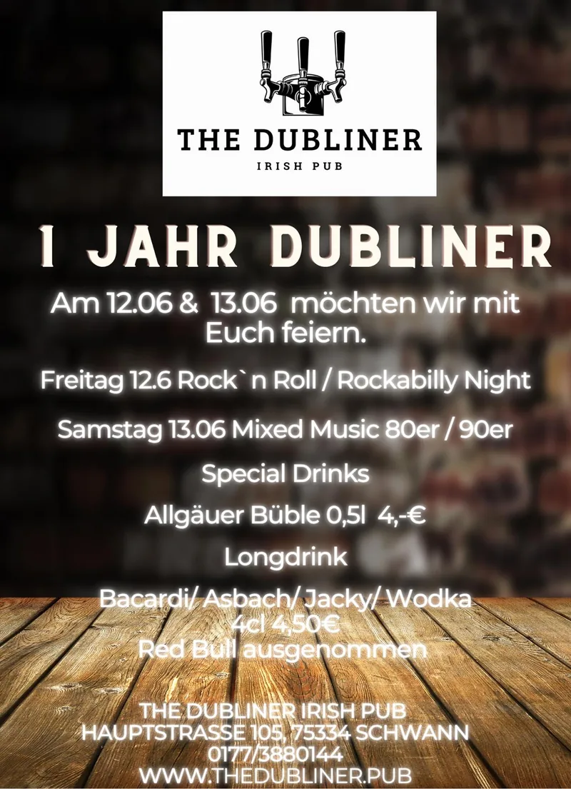 1 Jahr Dubliner