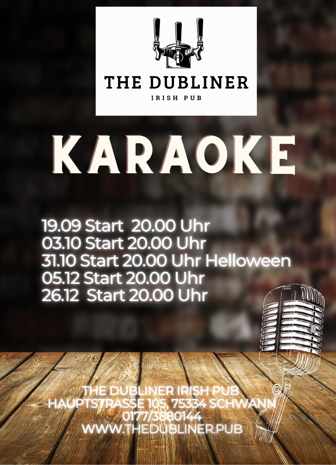 Karaoke Termine im The Dubliner